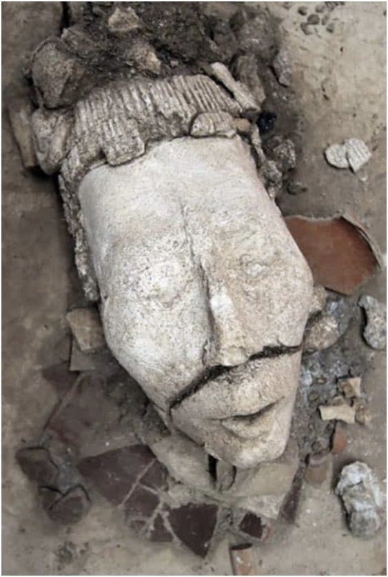 Archaeologists Unearth Year Old Statue Of Mayan God In Mexico