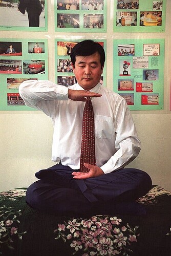 Falun Gong’s leader, Li Hongzhi, in 1999. He has referred to The Epoch Times and other outlets as “our media.”