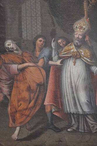 Cathedral of Bayeux (France, Normandy), exorcism by Saint Exupère (painting by Rupalley). (Philippe Alès/CC BY SA 3.0)