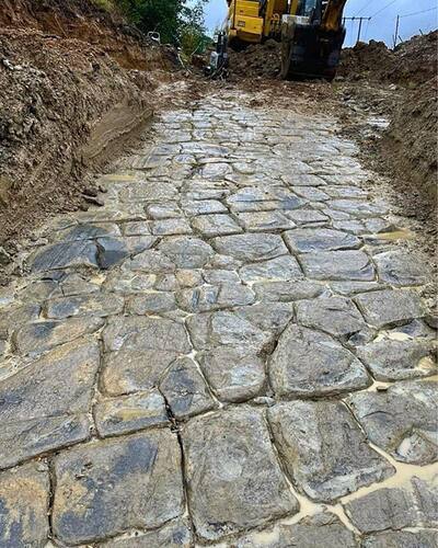 Incredibly rare type of Roman road discovered in Worcester. The road is said to be of global importance with its only comparatives being roads in Rome and Pompeii