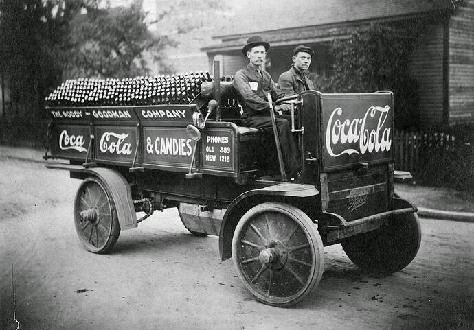 history First delivery of Coca-Cola to Knoxville, 1919