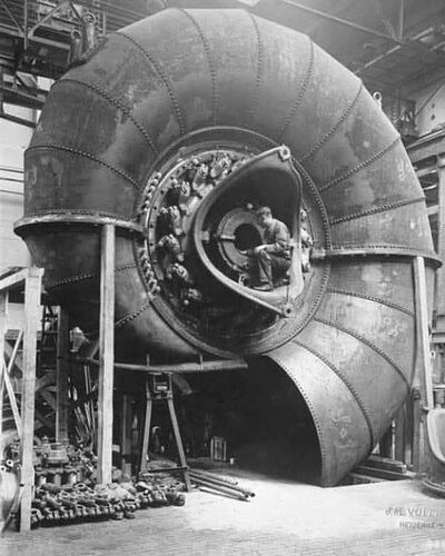 spiral turbine, 1930