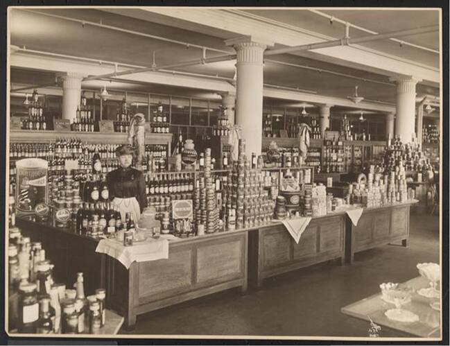 Macy's Canned Food Department 1913 History