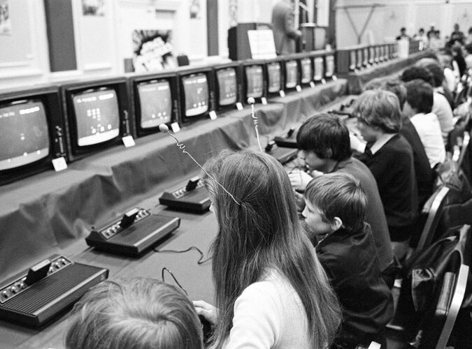 Atari Space Invaders championships, 1981.