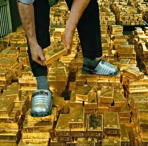 History Gold Depository at the New York Federal Reserve, 1959
