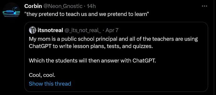 Chat GPT teacher