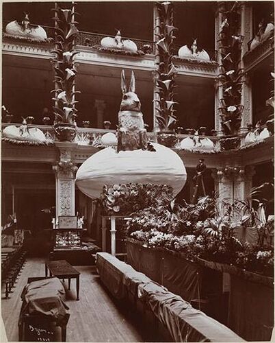 1904 NYC Simpson Crawford Co. 6th Ave and 19th.-20th streets Atrium of the dept. Store decorated for Easter