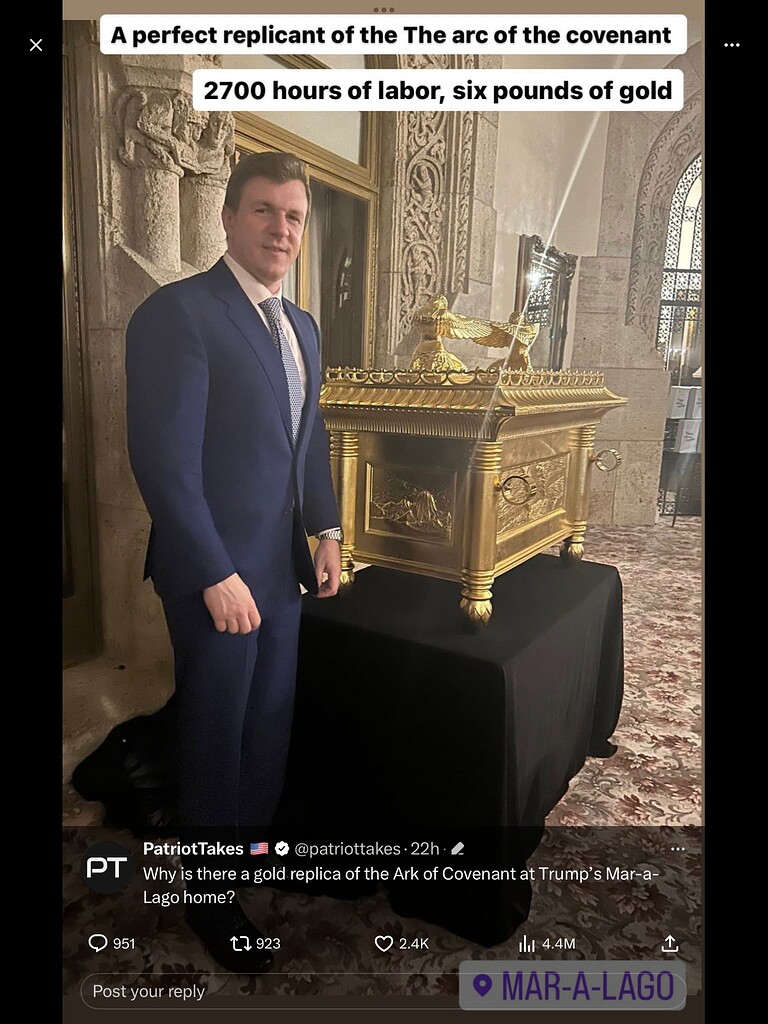 Replica Of The Ark Of The Covenant At Mar A Lago - Giza Community