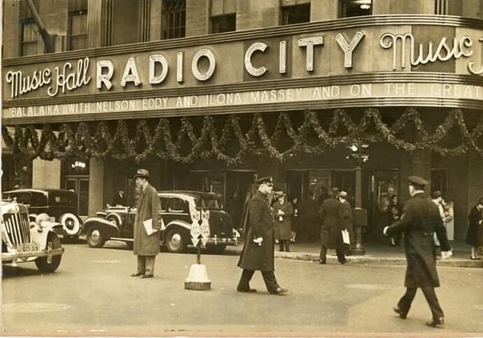 History Radio City Music Hall, 1939