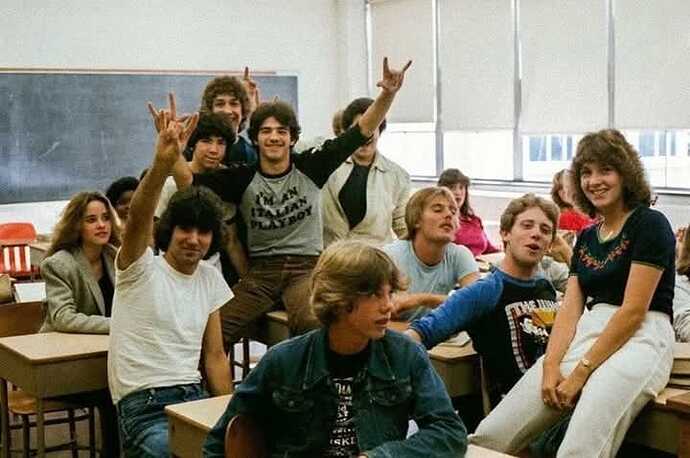 High school students in 1981