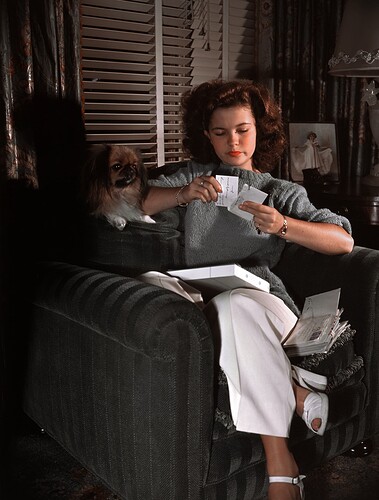 actress-shirley-temple-reads-her-fan-mail-at-home-in-1944-news-photo-1653117213