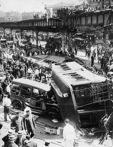 EI Train Crash at Atlantic & Flatbush Avenues, Brooklyn, 1923