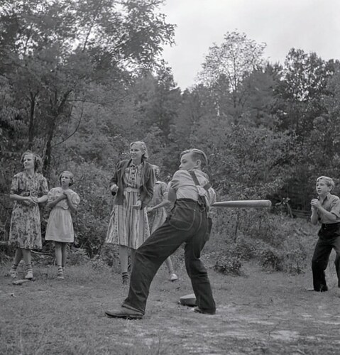 history Claiborne County, Tennessee, 1940 Recess at Locust Grove School