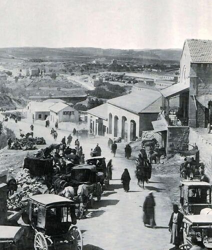 Jerusalem The road from Jaffa Gate to Bethlehem 1900