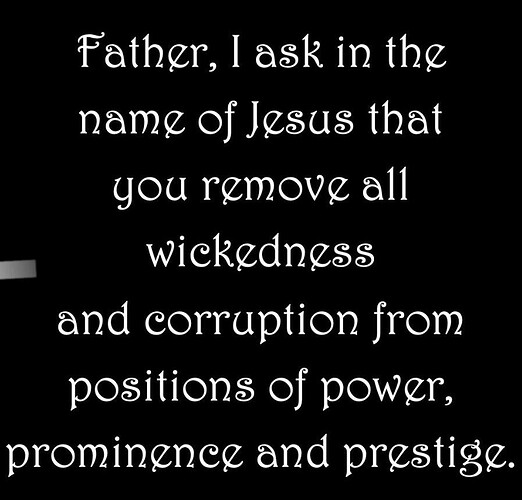 ask that you remove all wickedness