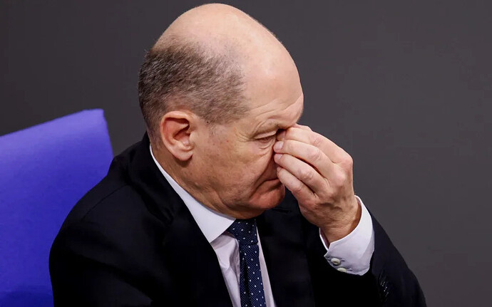 Chancellor Olaf Scholz is contending with a German economy that is the worst performer in the G7 and the bursting of a house price bubble