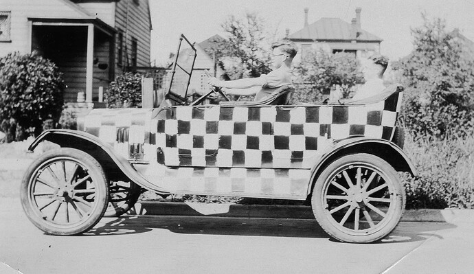 History The Vancouver City Archives identifies this curious photo as the checkered auto 1928-31