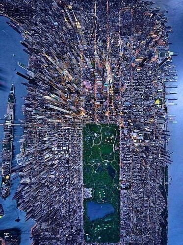 Aerial View of Manhattan