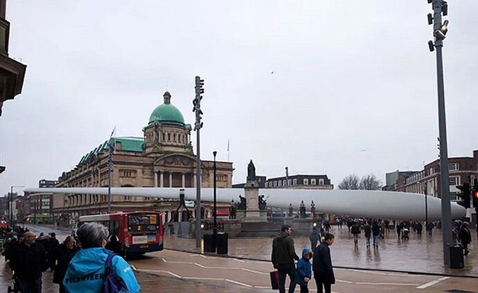 Wind Turbine bein moved