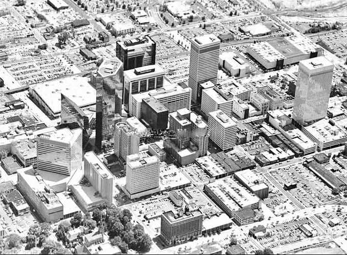 History Downtown Charlotte 1984