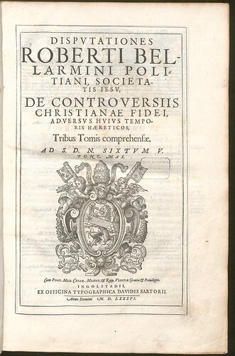 Bellarmine's_Disputationes,_volume_1,_1586