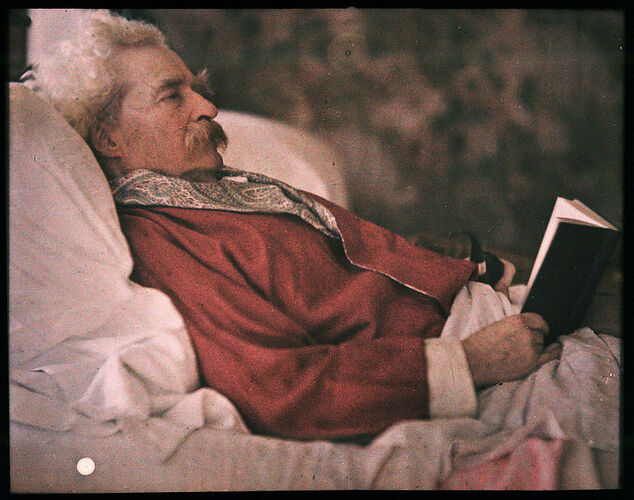 Autochrome Of Mark Twain, 1908