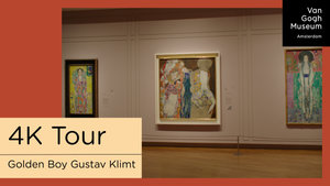 Thumbnail 4K tour van de tentoonstelling Golden Boy Gustav Klimt. Inspired by Van Gogh, Rodin, Matisse...