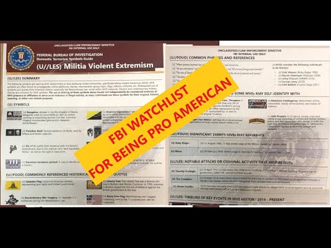 FBI Leaked Internal Document Puts You On Watchlist For Being Pro