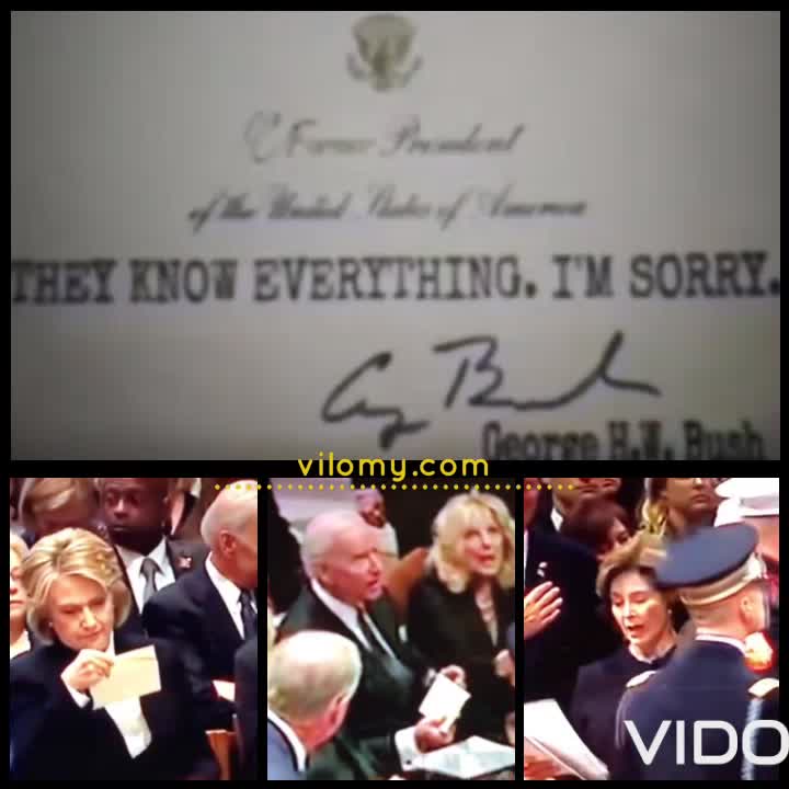 What Was In The Envelope At Bush Funeral The Mysterious White Envelope at Bush Seniors Funeral - Hmmm - Giza