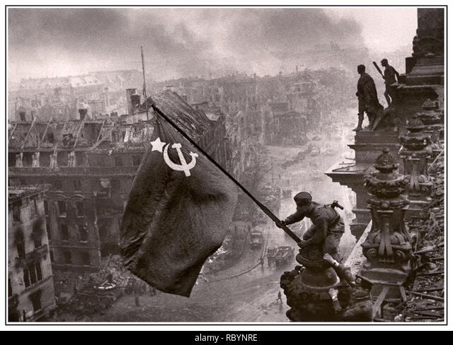 Russian flag over the Reichstag