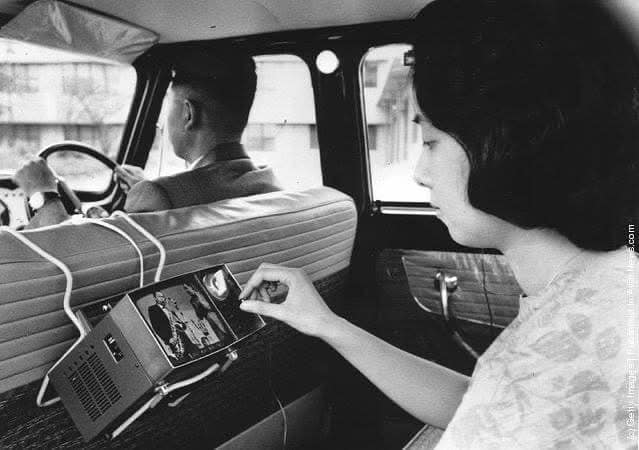 1963, portable Sony television