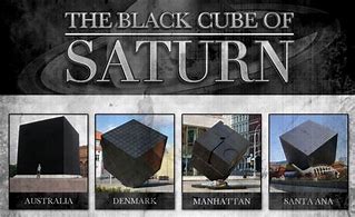 Black cube of Saturn