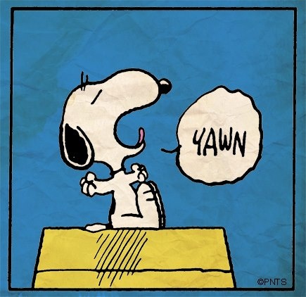Snoopy Yawn